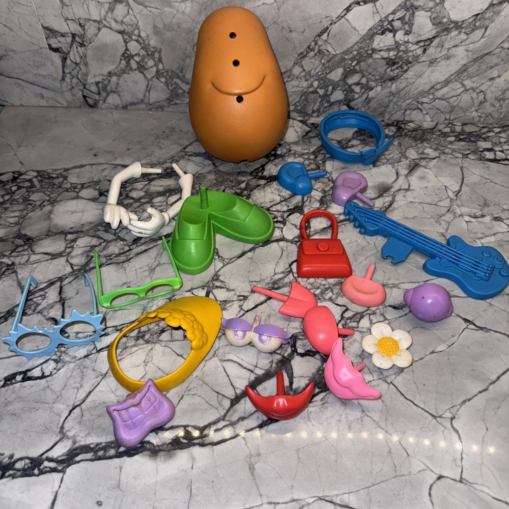 Vintage Playskool Mr Potato Head With Accessories 1985 Toy